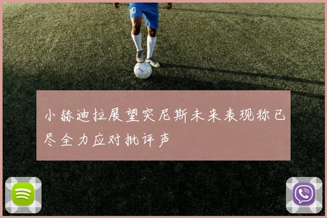 小赫迪拉展望突尼斯未来表现称已尽全力应对批评声